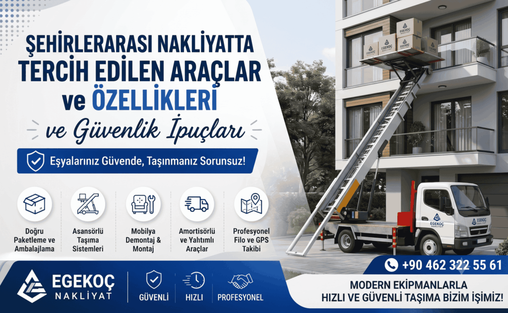 Şehirlerarası Nakliyat İle Tercih Edilen Araçlar ve Özellikleri